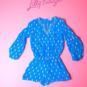 Lilly Pulitzer Ariele Silk Romper – Size XS – EUC
